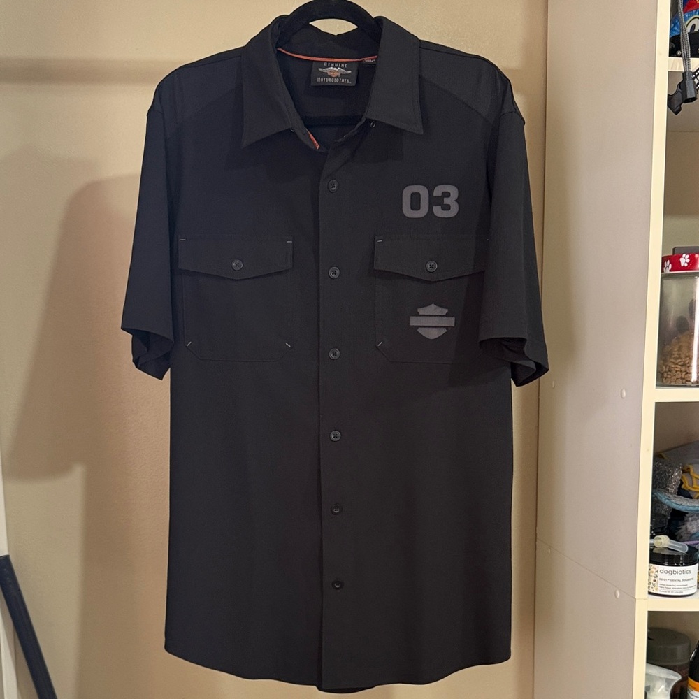 Harley-Davidson Black Button-Down Shirt